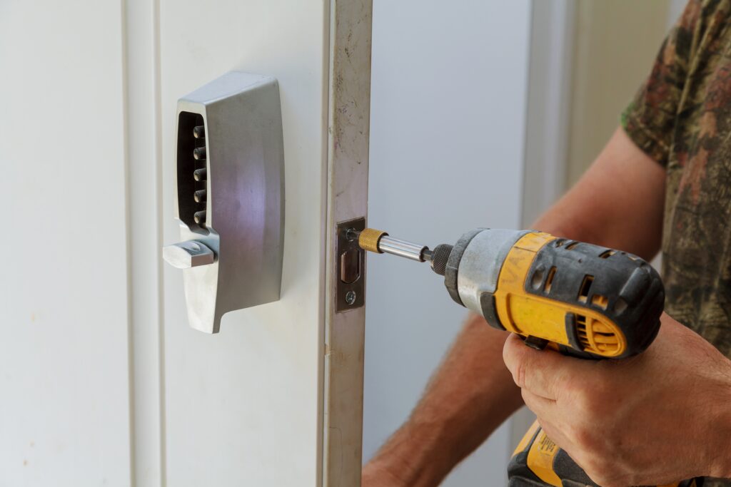 installation of door lock